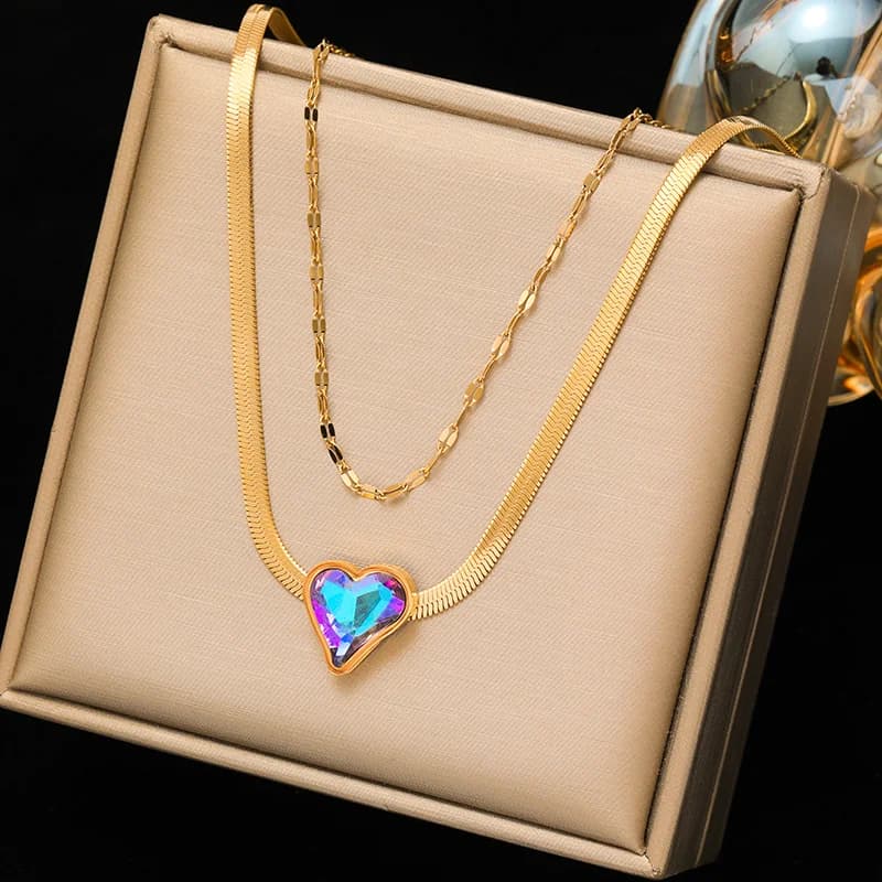 Arany szív choker nyaklánc
